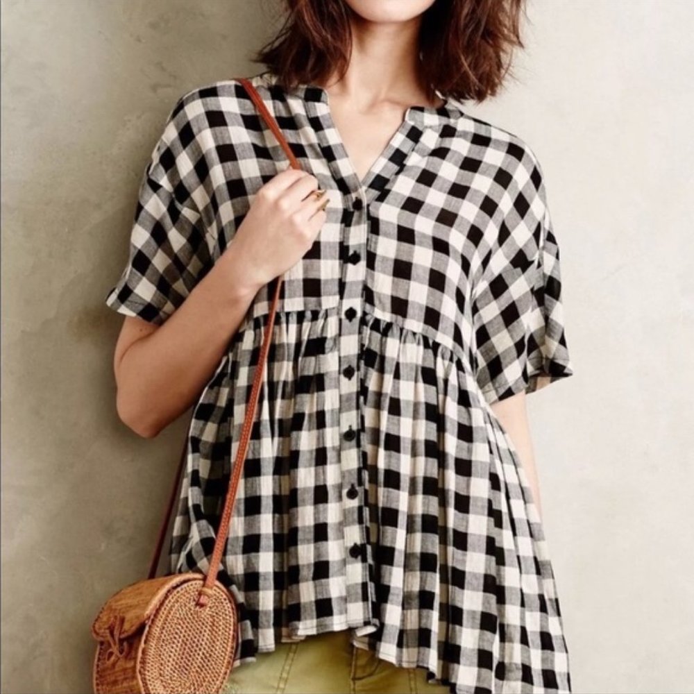 Anthropologie 11•1•TYLHO Felicity Plaid Top